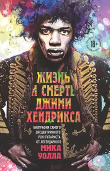 Обложка книги Жизнь и смерть Джими Хендрикса. Биография самого эксцентричного рок-гитариста от легендарного Мика Уолла