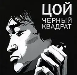 Обложка книги Цой: черный квадрат