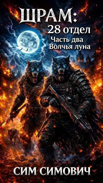 Обложка книги Шрам: 28 отдел "Волчья луна"