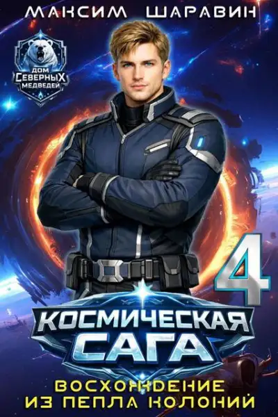Обложка книги Космическая сага: Восхождение из пепла колоний