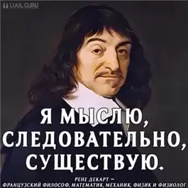 Обложка книги Мыслю, значит, существую?