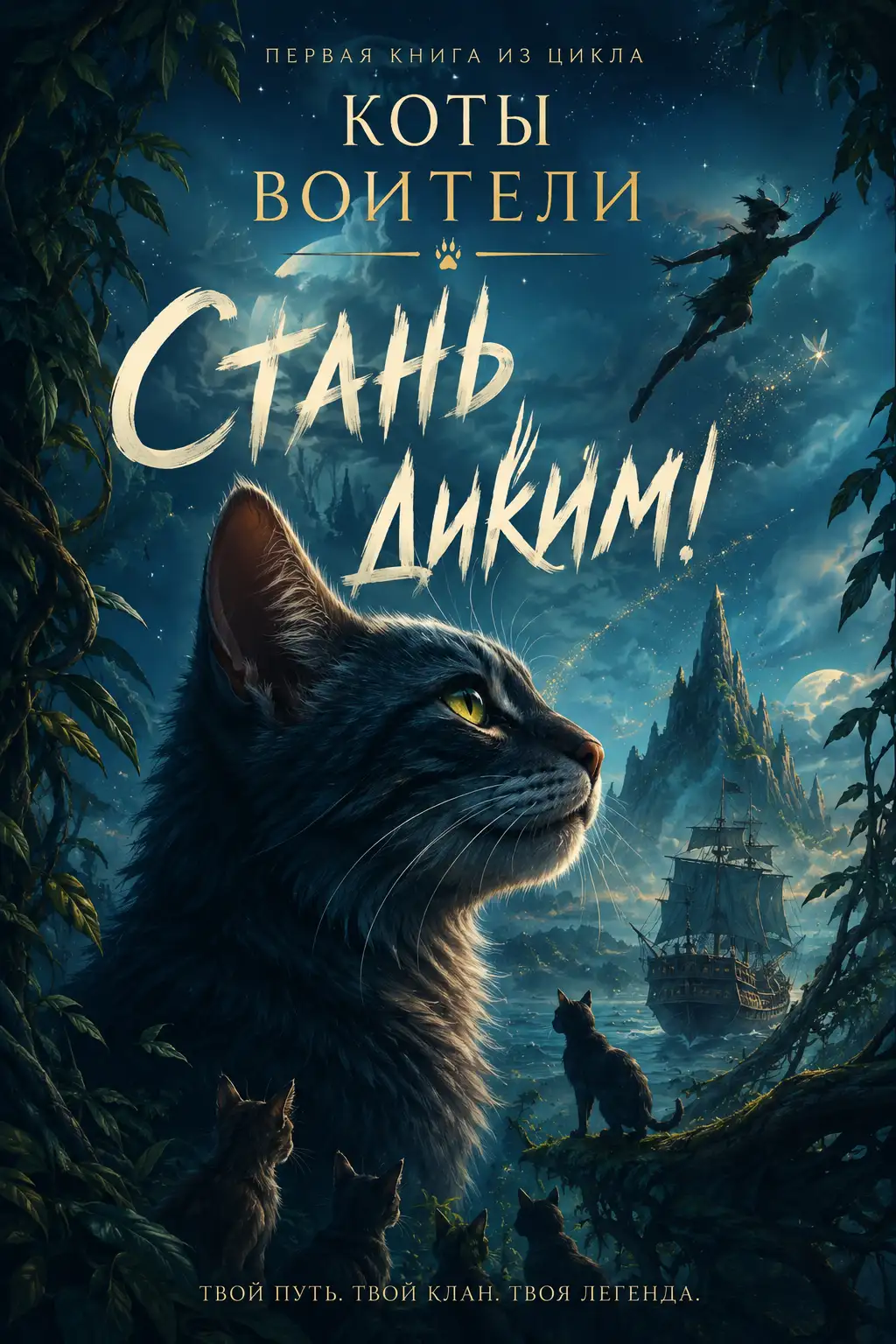 Обложка книги Стань диким! Коты-воители 01