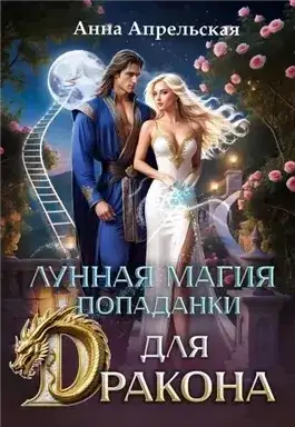 Обложка книги Лунная магия попаданки для дракона.