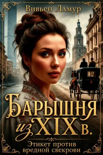 Обложка книги Барышня из 19 в. Этикет против вредной свекрови