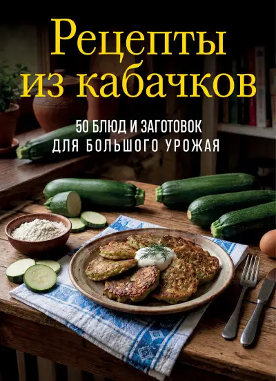 Обложка книги Рецепты из кабачков. 65 блюд и заготовок для большого урожая