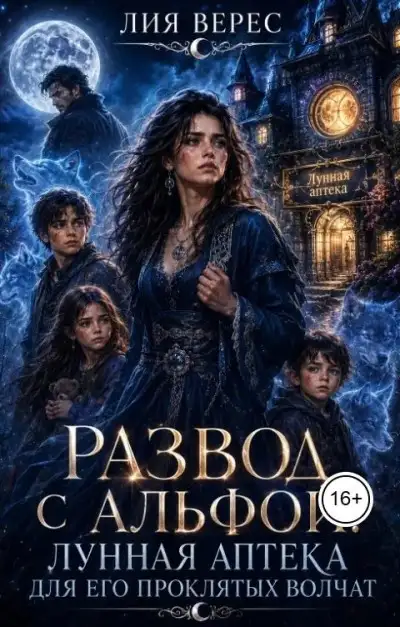 Обложка книги Развод с альфой. Лунная аптека для его проклятых волчат