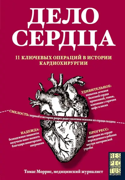 Обложка книги Дело сердца. 11 ключевых операций в истории кардиохирургии