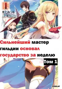 Обложка книги Величайший ГильдМастер основал государство за неделю! Том 1